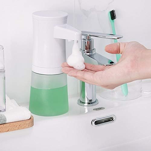 Cnnrug sapun Dispenzer bijela inteligentna indukcijska pjena sapuna sa sapunom automatskog pesme stroja sapuna raspršivača indukcijskog pranja mobitela mobitela 360 ml