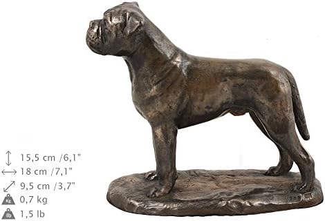 Bullmastiff, spomen, urna za pseći pepeo, sa statuom psa, ekskluzivno, ArtDog