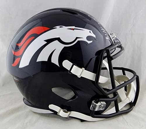 Courtland Sutton potpisao Denver Broncos full Size speed Helmet - JSA W Auth *NFL Helmets sa srebrnim