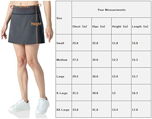 Conyee ženske atletske suknje unutrašnje kratke hlače Aktivni elastični sportski tenis trčanje golf skroz