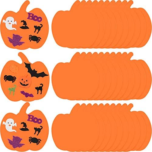 36 komada Velike Halloween pjene bundeve zanata od pjene isporučuje ukrasne naljepnice u obliku bundeve za Halloween DIY Art Craft, a ne samoljepljivi
