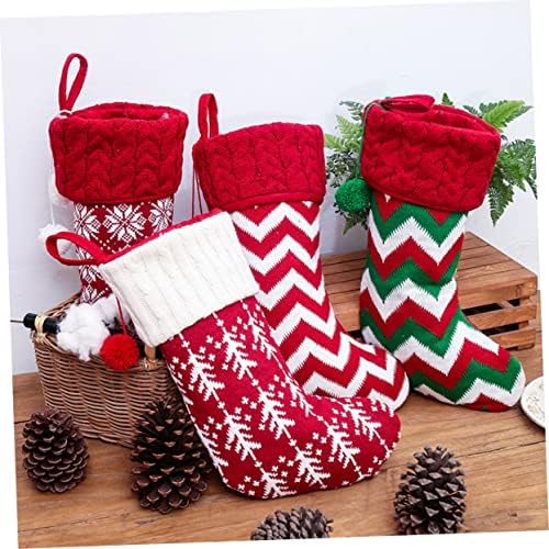 Nolitoy 3 kom Božićne čarape za djecu za odmor Favorit za čarape za božićne stablo Čarape za božićne stabla čarapa ukrasi božićne čarape božićne čarape