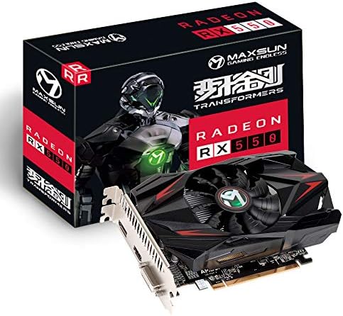 maxsun AMD Radeon RX 550 4GB GDDR5 ITX računar PC Gaming Video grafička kartica GPU 128-bitni DirectX