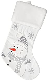 Xios božićni ukras 19.2 * 8.66 u bijelim božićnim čarapama Penguin snjegović lisica medvjed četiri poklon