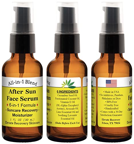 Hidratantna krema za lice nakon Sunca 6-u-1 kompleks ulja za sunčanje sa avokadom, sjeme krastavca, Vitamin