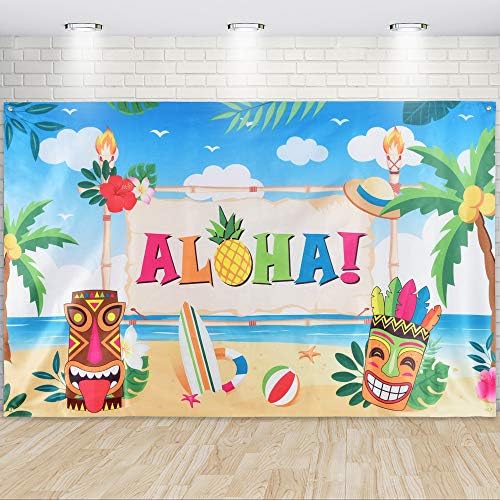 Wernnsai Summer Luau Party Decoration 73 x 43 - Tropske havajske tematske potrepštine za zabavu Aloha