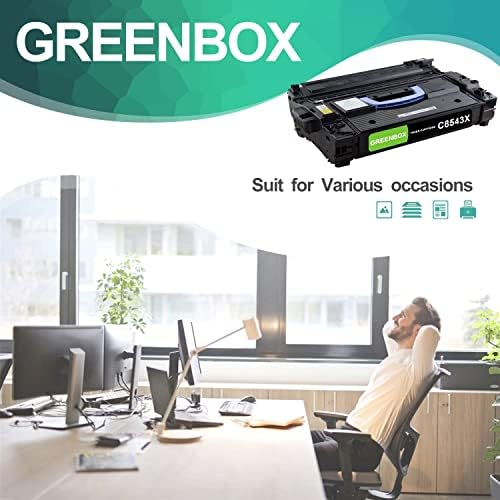 GreenBox prerađen 43x Toner za zamjenu za HP 43x C8543X, 30.000 stranica visokog prinosa za HP Laserjet 9040
