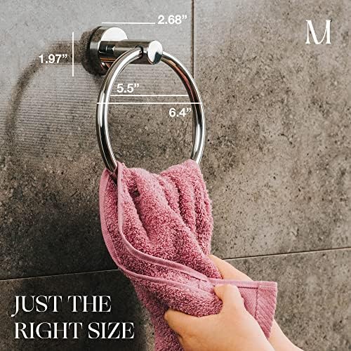 MARMOLUX ACC - polirani hromirani ručnik i toaletni nosač papira - Držač ručnika ručnika sa hromiranim držačem