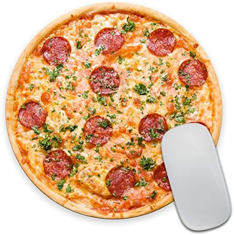 Smooffly Pizza okrugla Pad miša, PAPEPERO PIZZA PASKA PAD, TENEGER PAD MOUSE, PIZZA COASTER, HRANA MOUSE PAD, HRANA COASTER