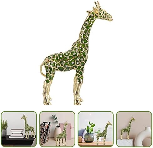 Orfofe Statue Ogrlica Trinket džungla Craft Giraffe Storage Ornament Rhinestone Spavaća soba Treasure Decre Decre Decor Decre Decre Deconse Dekoracija oslikanih prstena Darovi pokloni
