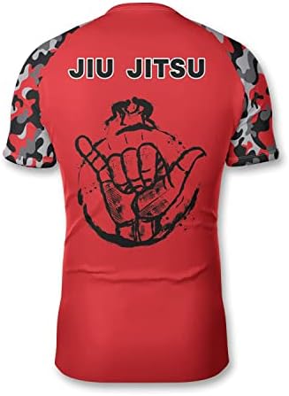 Primesty bjj jiu jitsu osip, prilagođena košulja kratkih rukava za kratki rukav za no-gi & mma, veličine xs-3xl