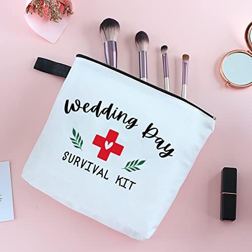 Wedding Day hitni komplet za Bride Bridal tuš poklon za putovanja kozmetička torba Wedding Day Survival Kit Unique