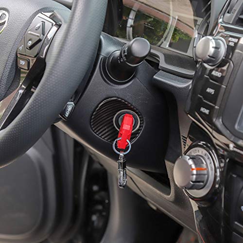 Voodonala za 4runner ABS karbonski vlakno volan prozor za podizanje paljenja prekidač za paljenje za 2010-2019 Toyota 4runner, 9pcs