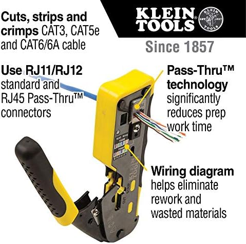 Klein Alati VDV002-818 coax instalacija i test Kit sa Crimp Tool, uključuje Tester, striptizeta i univerzalni