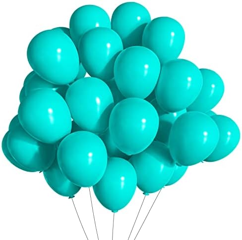 Kalor 5 inčni teal plavi baloni, 100 kom Tiffany plavi mini lateks baloni za rođendansku zabavu, dječji tuš ukrasi,