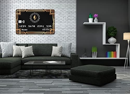 EGD akrilni stakleni okvir moderna zidna umjetnost - serija kreditne kartice - dizajn enterijera - akril