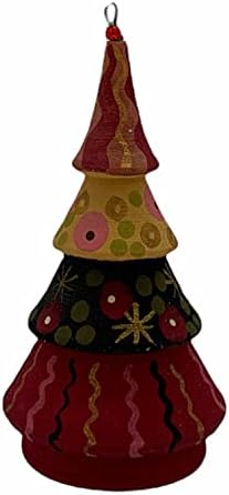 Set ukrasi za jelku karamela 4 kom-lutke za gniježđenje snjegović božićno drvo drvena viseća figurica ukrasi.Uređenje Doma.Ručno rađeno u Rusiji.