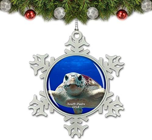 Umsufa USA America South Padre Island Turtle Božić Ornament Tree Decoration Crystal Metal suvenir poklon