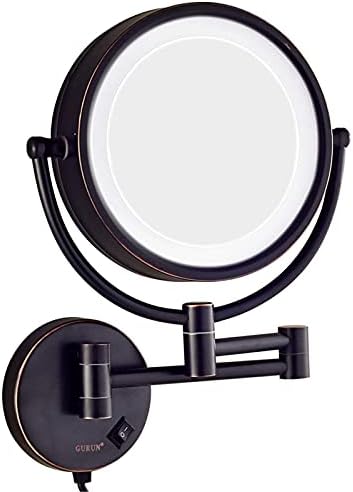 Lianxiao-dvostrano ogledalo za uvećanje od 8 inča, kozmetičko toaletno ogledalo za brijanje sa