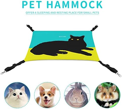 Krevet za mačke crna mačka kavez za kućne ljubimce viseća mreža prozračna viseća garnitura za mačje štene