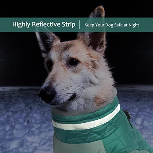 LELEPET Warm Dog zimska jakna, reflektivni patentni pas sa kabelskim snopom, hladnim vremenskim priključkom