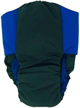 Barkertime Kraljevsko plava na zelenoj vodootpornoj Premium peleni za pse, XL, bez rupe za rep-proizvedeno