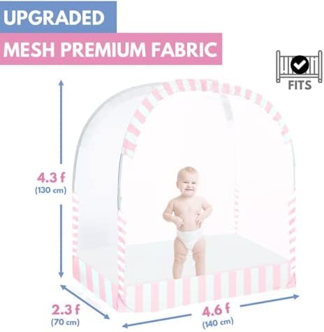 Baby Safety pop up šator za krevetić | vrhunska mreža za krevetić kako bi se beba spriječila da izađe / nadograđena