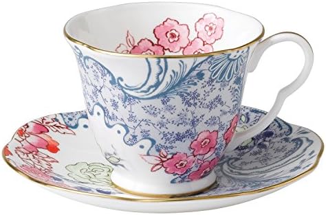 Wedgwood Fine Bone Kina Leptir Bloom proljetni cvijet teacup & talcer set
