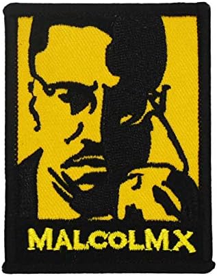 Slatka patch crne životi Malcolm x vezeno željezo na patch-u up up up up crna struja anti rasista