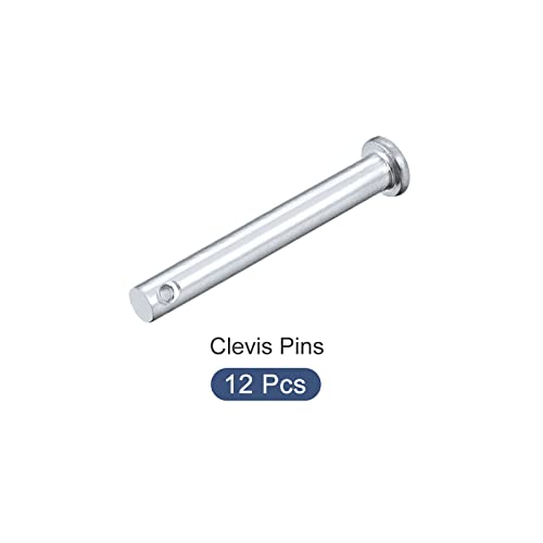 METALLIXITY Clevis pinovi 12kom, igla za pričvršćivanje od karbonskog čelika sa jednom rupom-za metalne