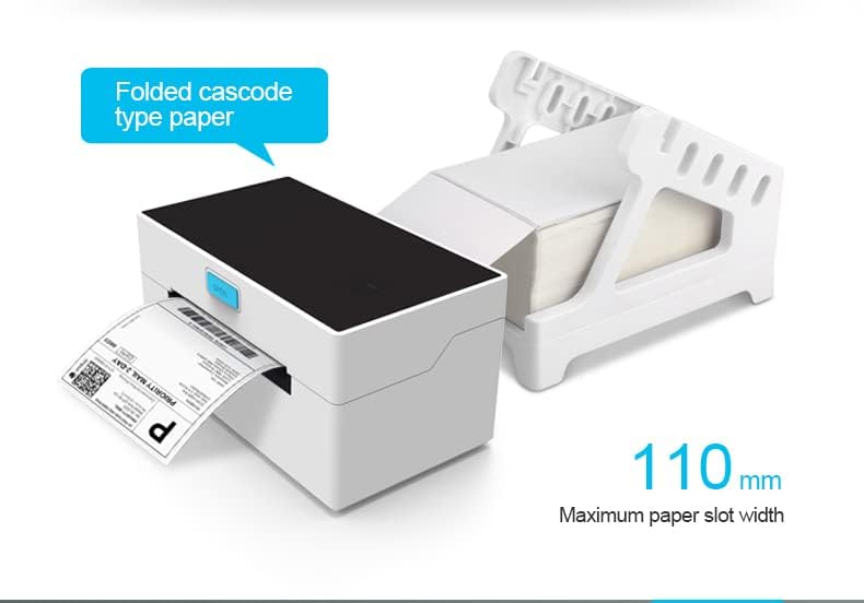 SUPERUNO Thermal Label Printer 4x6 inch, uključuje držač naljepnica, USB i Bluetooth vezu,rad