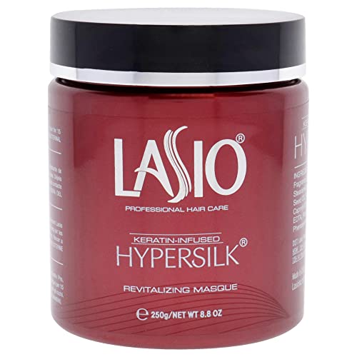 Lasio Keratin i Kokamidno ulje-infuzirana Hipersilk revitalizirajuća maska za suhu oštećenu kosu, 8.8 oz