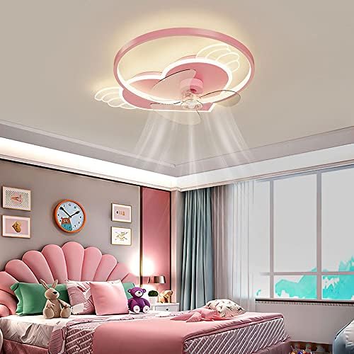 CCTUN PINK Princess Room Stropni ventilator sa lampicama i daljinskim upravljačem, kreativna ljubav