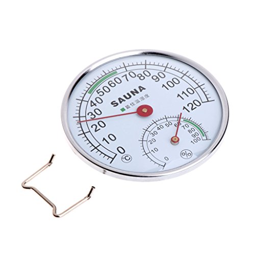 Keaiduoa termometar od nerđajućeg čelika higrometar za saunu sobna temperatura vlažnost merač