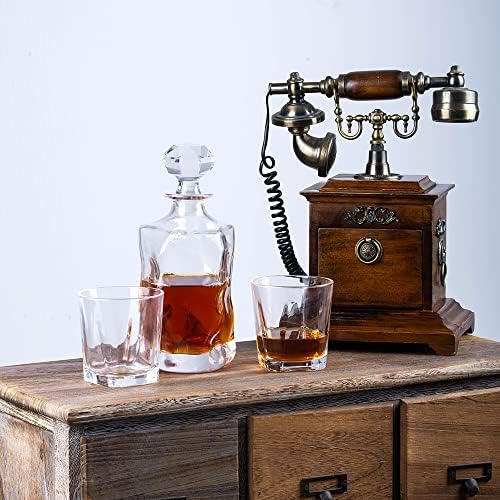 Whisky naočare Set Whisky poklon za muškarce, italijanski izrađeni kristalni dekanter za viski