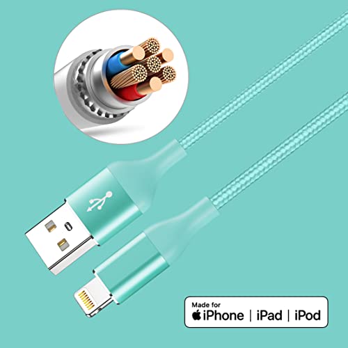 4packs 6ftlightning Cable 4colors iPhone Charger Apple MFi Certified najlon pleteni USB kabl za punjenje za iPhone 13 12 11pro MAX Xs XR X 8 7 6S 6 Plus SE 5S 5C iPod iPad