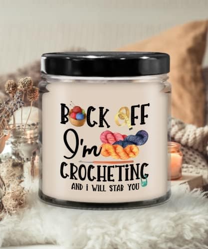 Odbij Im kukičanje svijeća za Crocheter Knitter Quilter Funny sarkastičan rođendan Božić ideje