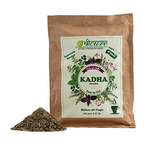 Sricure organski biljni Kadha čaj bez šećera 3.52 Oz Ayurvedski lijek za kašalj, hladnoću i za izgradnju