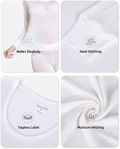 Viamulion ženska svilene toplotne rublje hlače premium obloženi osnovni sloj dno