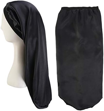 Qianmome unisex otvoren široki elastični pojas satenski džepni poklopac svilenkaste pletenice BAJGY dugi