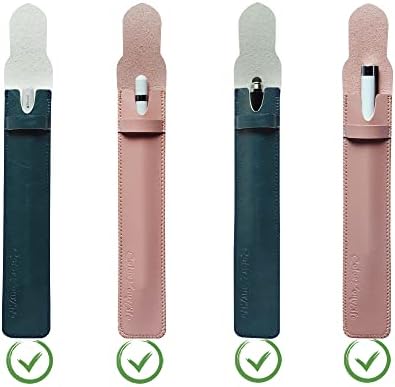Coloryourlife 2-pakovanje PU kožne futrole torbice rukavi za olovku za jabuku 1. 2. generacija, olovka i olovka