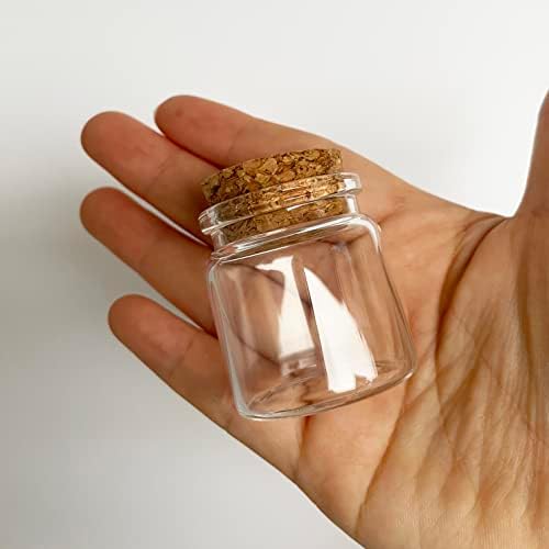 Luo House 8kom 20ml male Mini staklene bočice bočice tegle staklo sa Plutenim čepom bočica za čuvanje