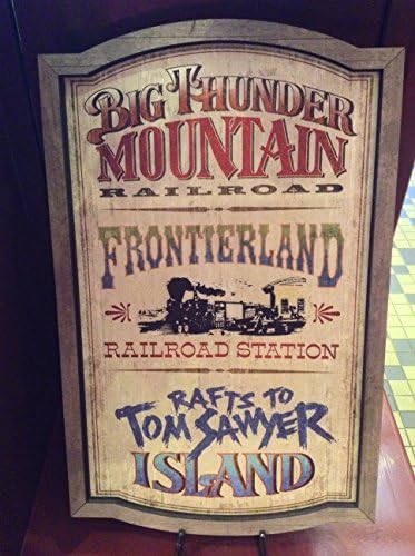 Walt Disney World Frontierland Atrakcije Magic Kingom Drveni Zid Znak Novo
