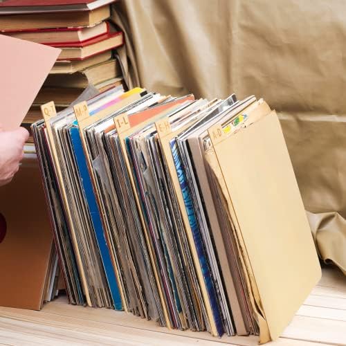 6 komada Vinyl rekordni dioničari Drveni divider za rekord Abecedni držač za rekord Organizator