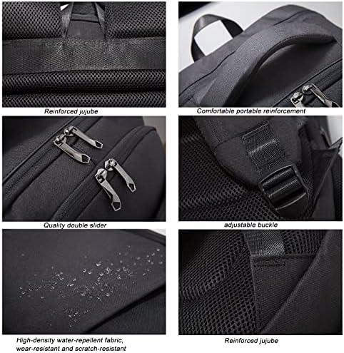 SeecVigor muške ruksak za posao, putni ruksak sa USB priključkom za priključak za slušalice i ruksak za