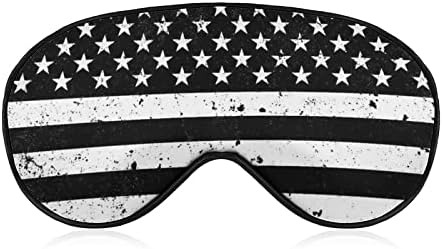 Američka zastava tiskana mirna maska ​​za oči meka naklonost za oči sa podesivom noćnom sjenilom