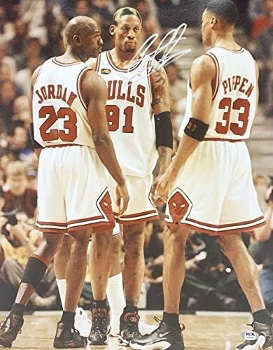 Dennis Rodman potpisao je 16x20 fotografija * Chicago Bulls * PSA AI83854 - AUTOGREM NBA Photos