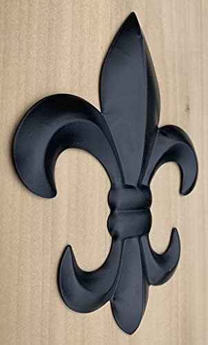 Top mesing 8 metalna Fleur De Lis zidna ploča / umjetnost sa vješalicom - rustikalni kreolski