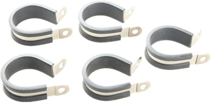 5pcs 1 3/4 Clapske stezaljke za montažu na cijevi kablovska stezaljka za kabel Hardver Gumeni metalni