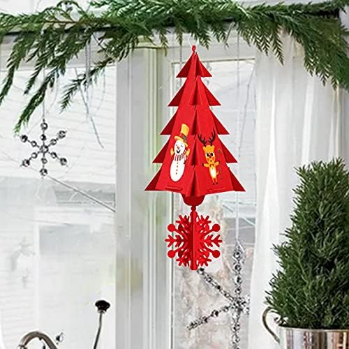 NEARTIME netkani ukrasi Božić privjesak Božić Kreativni božić ukras trodimenzionalna atmosfera Drvo Home Decor